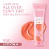 Covergirl Clean Fresh Dewy Tint 200 Toasty Nude, 3-in-1 Tint, Blendable Color For Eyes, Lips & Cheeks, 0.33 fl oz (Pack of 1)(500 Cozy Coral)