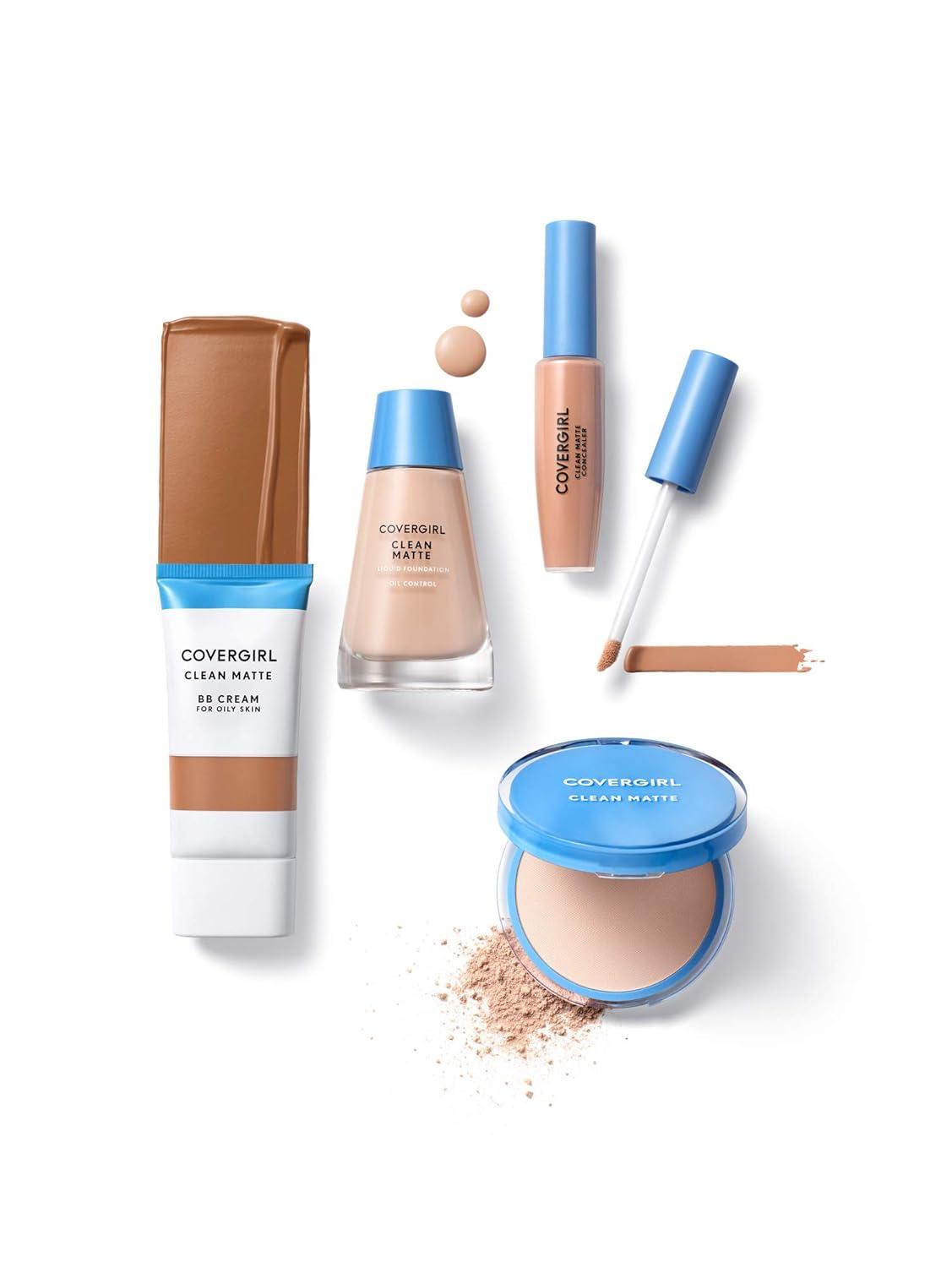 imageCOVERGIRL Clean Matte Concealer OilFree Lightweight Formula Blendable NaturalLooking Coverage 100 CrueltyFreeFAIR