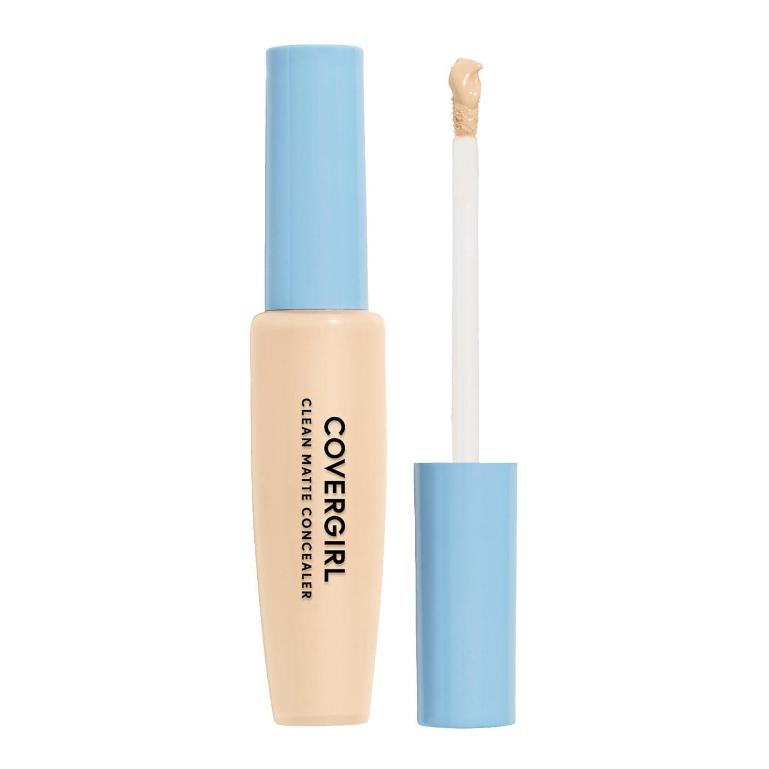 imageCOVERGIRL Clean Matte Concealer OilFree Lightweight Formula Blendable NaturalLooking Coverage 100 CrueltyFreeFAIR