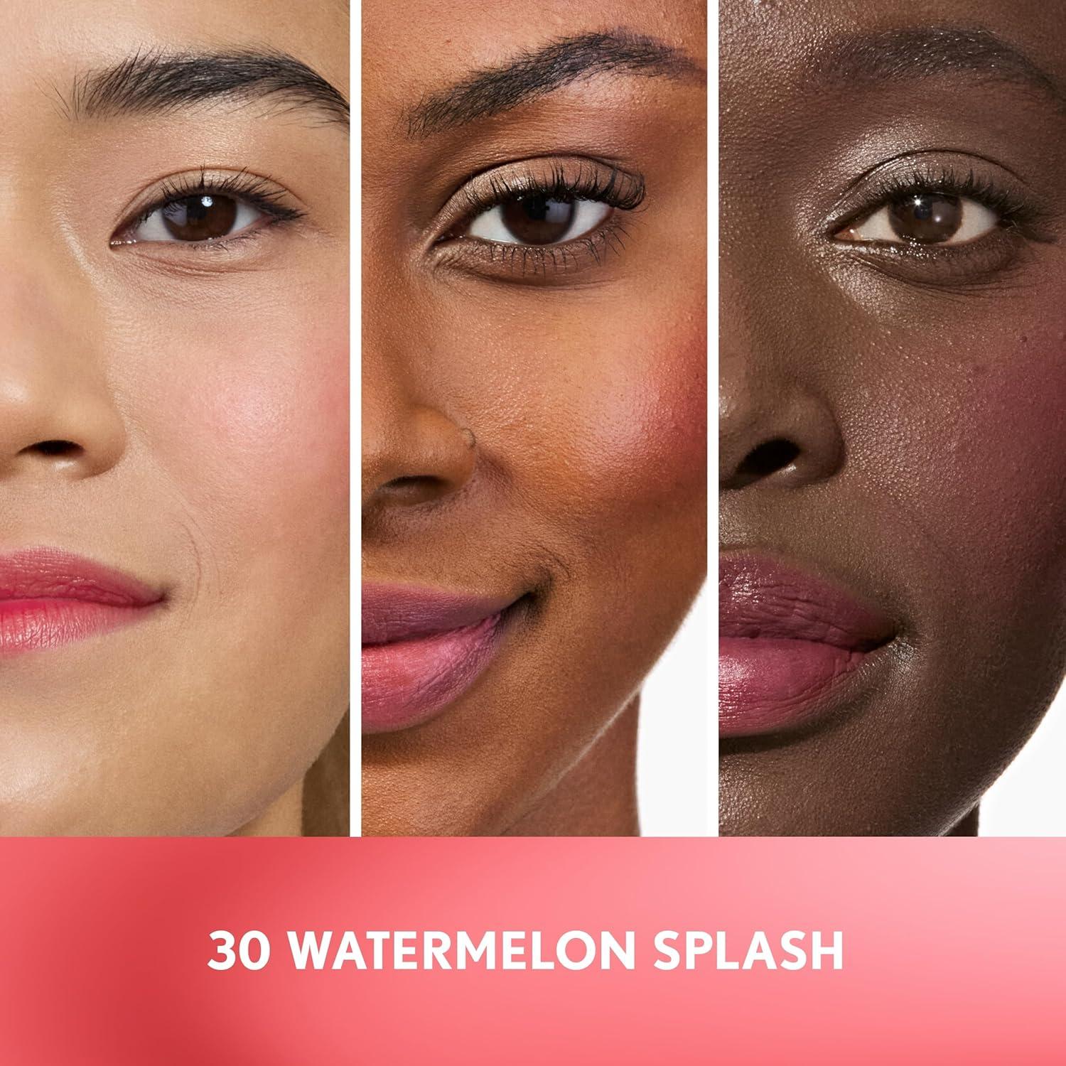 imageCOVERGIRL Clean Fresh Jelly Water Tint Lip amp Cheek Tint TransferProof Hydrating 30 Watermelon Splash Cool Pink