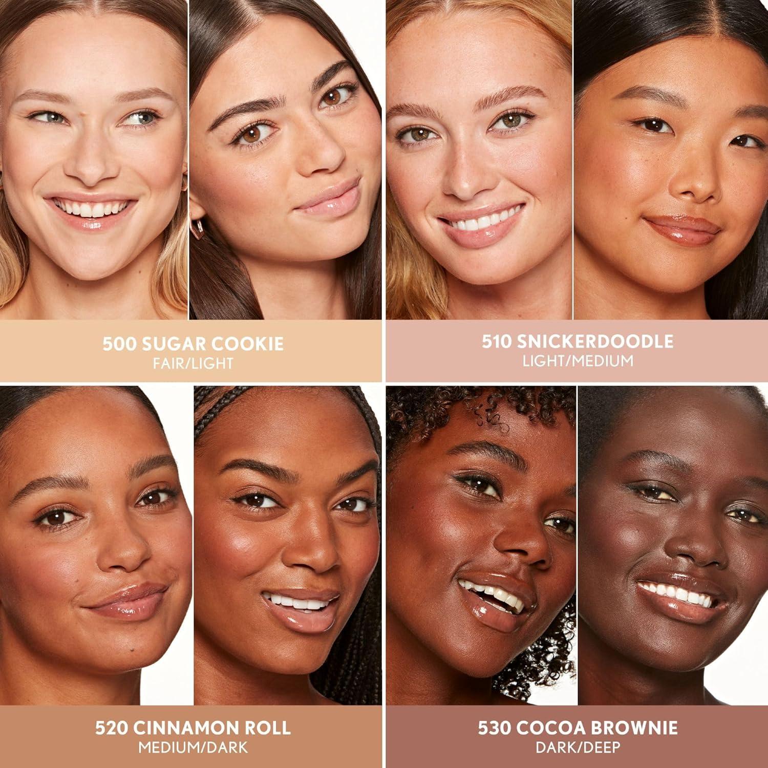 imageCOVERGIRL TruBlend Skin Enhancer Baked Luminous Finishing Face Powder with Hyaluronic Acid and White Rose Extract Sheer amp Buildable 510 Snickerdoodle520 Cinnamon Roll