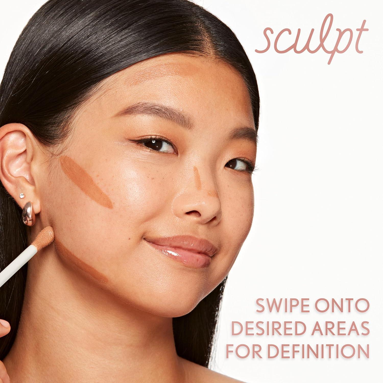 imageCOVERGIRL TruBlend Sun amp Sculpt Bronzing Glow Serum Buildable Radiant Glow Wand and Pump Applicator 30 Light Medium70 Dark Deep