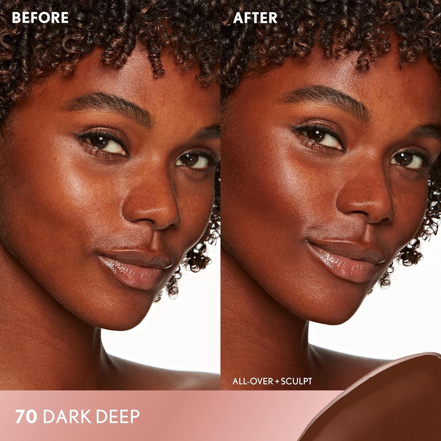 imageCOVERGIRL TruBlend Sun amp Sculpt Bronzing Glow Serum Buildable Radiant Glow Wand and Pump Applicator 30 Light Medium70 Dark Deep