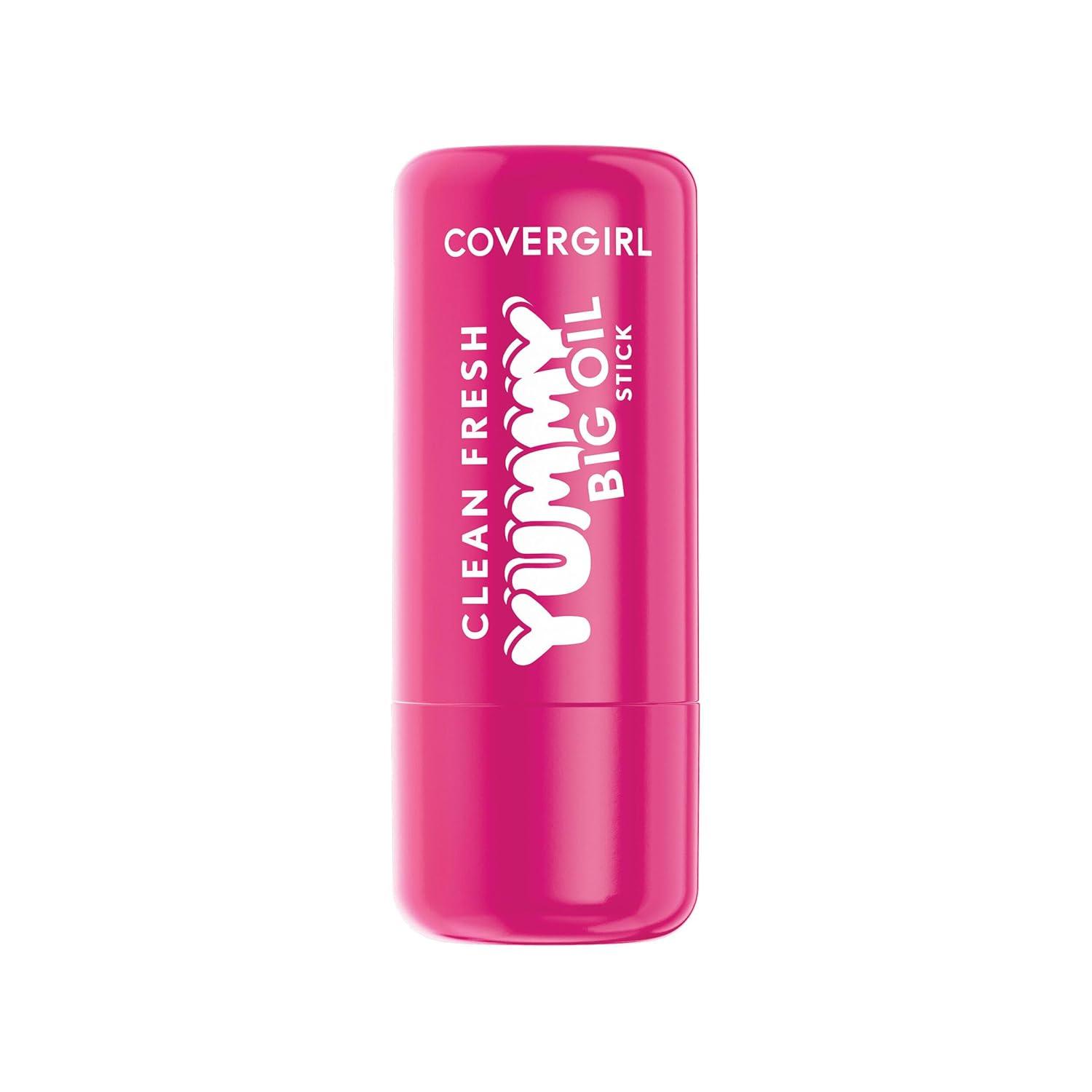 imageCOVERGIRL Clean Fresh Yummy Big Oil Stick Flavored Lip Oil Dewy Finish NonGreasy 160 Honey I Glow Sheer Dusty Rose110 Juiced In Time