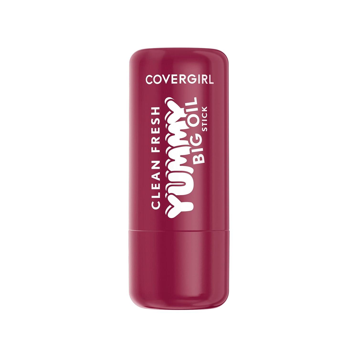 imageCOVERGIRL Clean Fresh Yummy Big Oil Stick Flavored Lip Oil Dewy Finish NonGreasy 160 Honey I Glow Sheer Dusty Rose130 Berry Big Deal