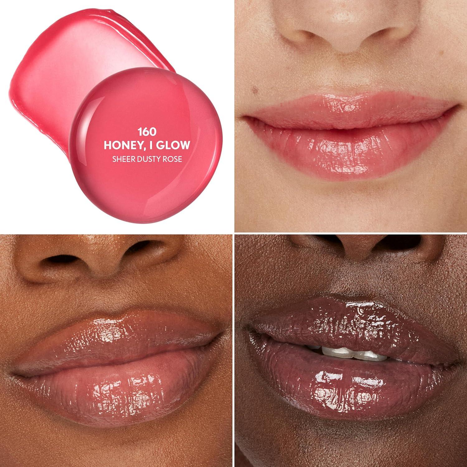 imageCOVERGIRL Clean Fresh Yummy Big Oil Stick Flavored Lip Oil Dewy Finish NonGreasy 160 Honey I Glow Sheer Dusty Rose160 Honey I Glow