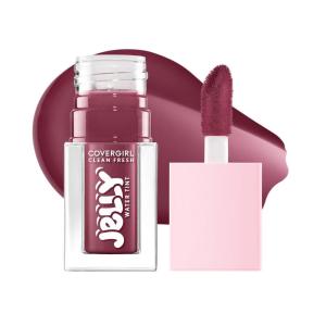 COVERGIRL Clean Fresh Jelly Water Tint, Lip & Cheek Tint, Transfer-Proof, Hydrating – 40 Jelly Nude (Rosewood Glow)(60 Berry Wiggle)