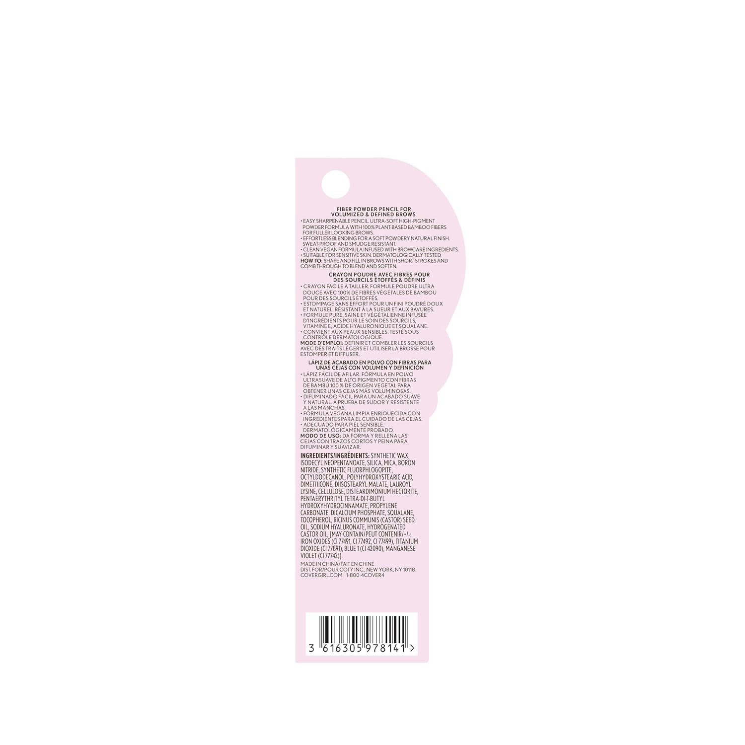 image:imageCovergirl Clean Fresh Brow Eyebrow Pencil 400 Soft Brown 002 oz Pack of 1Dark Brown